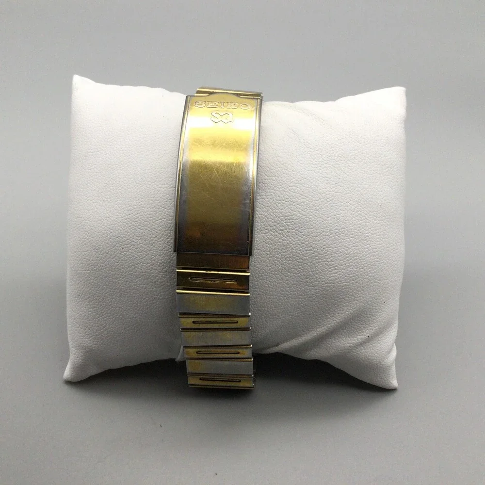 Seiko SQ Watch Women 33mm Gold Tone Day Date 8223-5359 BROKEN PARTS REPAIR 7.75